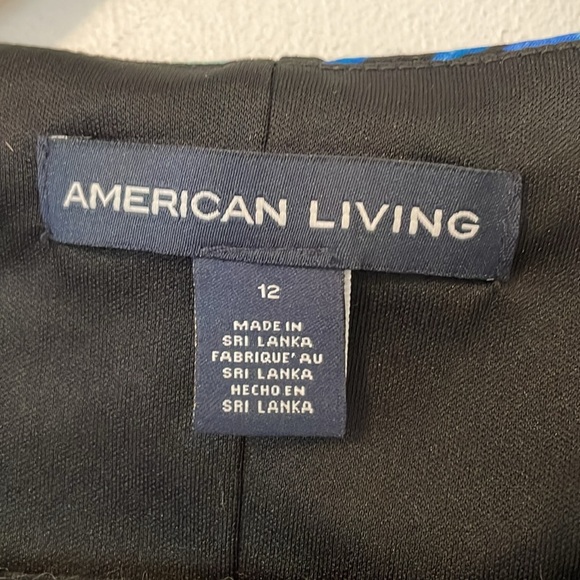 American Living Faux Wrap Tropical Print Dress 12 - Picture 5 of 6